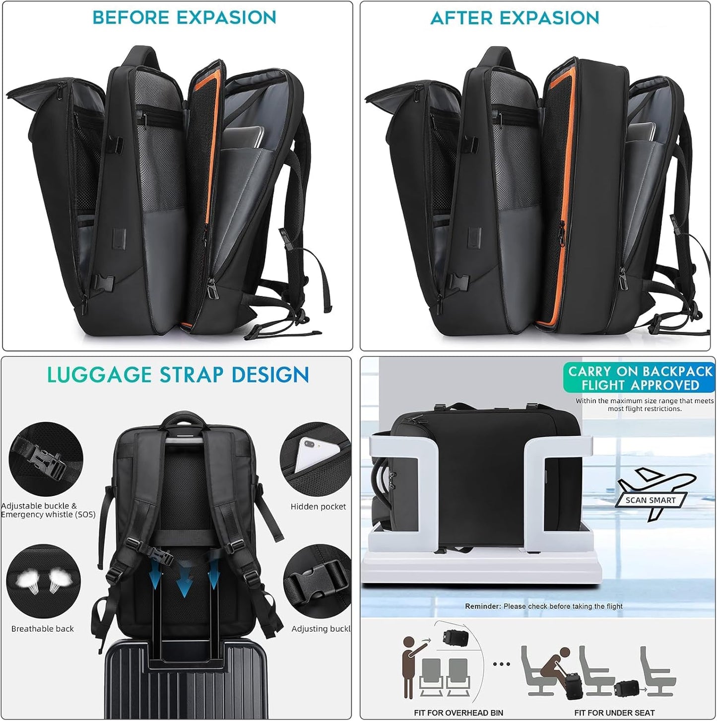 The Executive 50L Expandable Carry-On