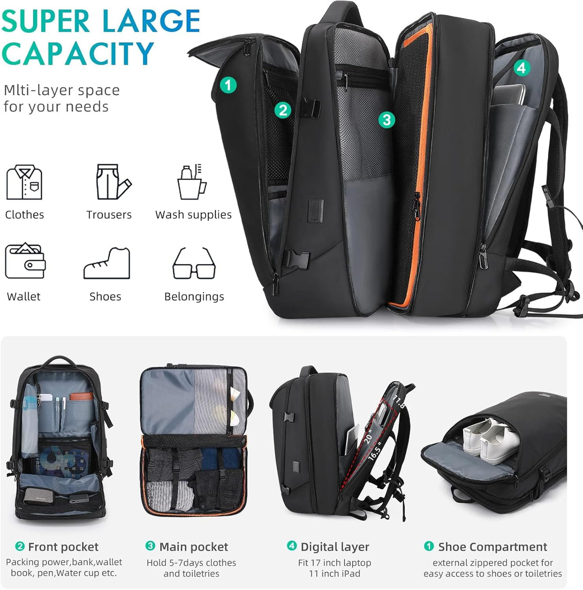 The Executive 50L Expandable Carry-On