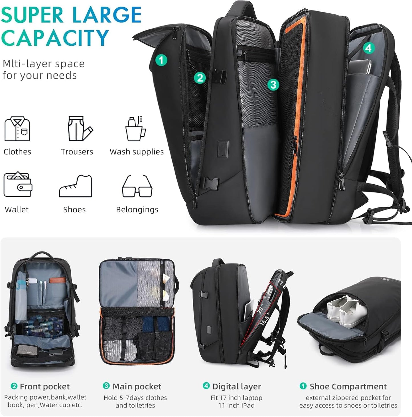 The Executive 50L Expandable Carry-On